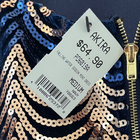 FALLING WATER SEQUIN / VELVET MIDI DRESS - Picture 4 of 5